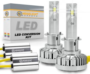 H1 LED Headlight Bulb Pair