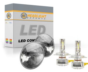 High Beam: H5001 Sealed Beam LED Headlight Conversion Kit